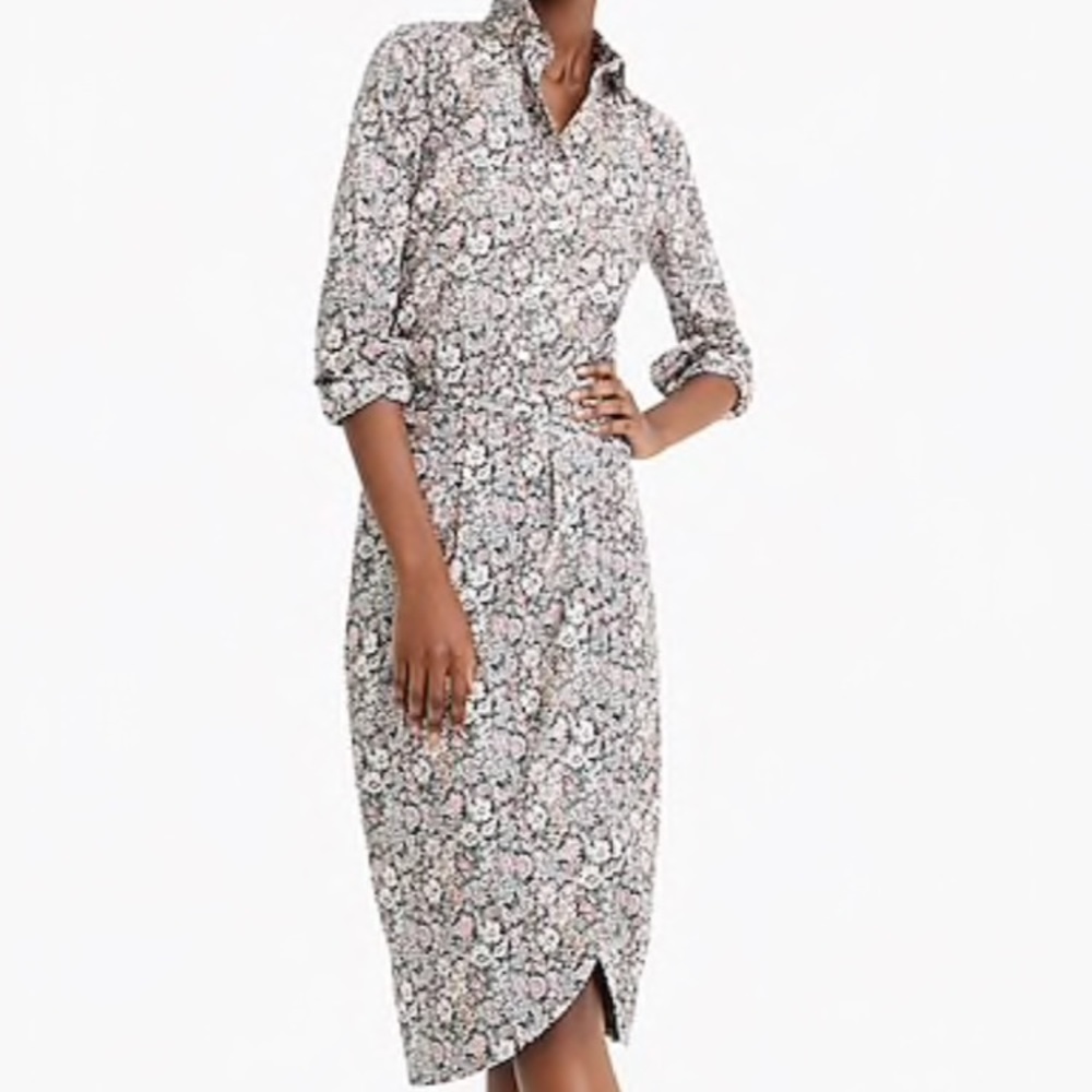 J Crew tulip tie back skirt